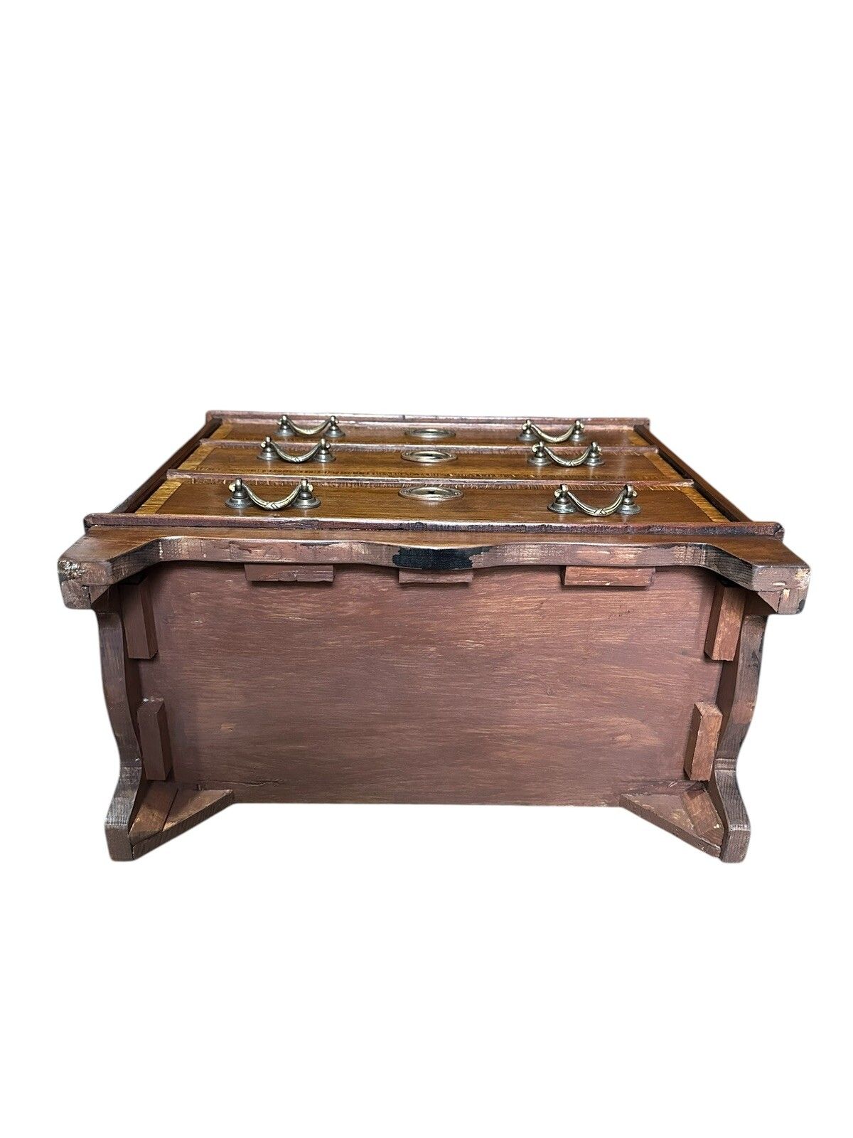 photo furniture Antique Miniature Apprentice Tabletop Chest Of Drawers Graduated Drawers