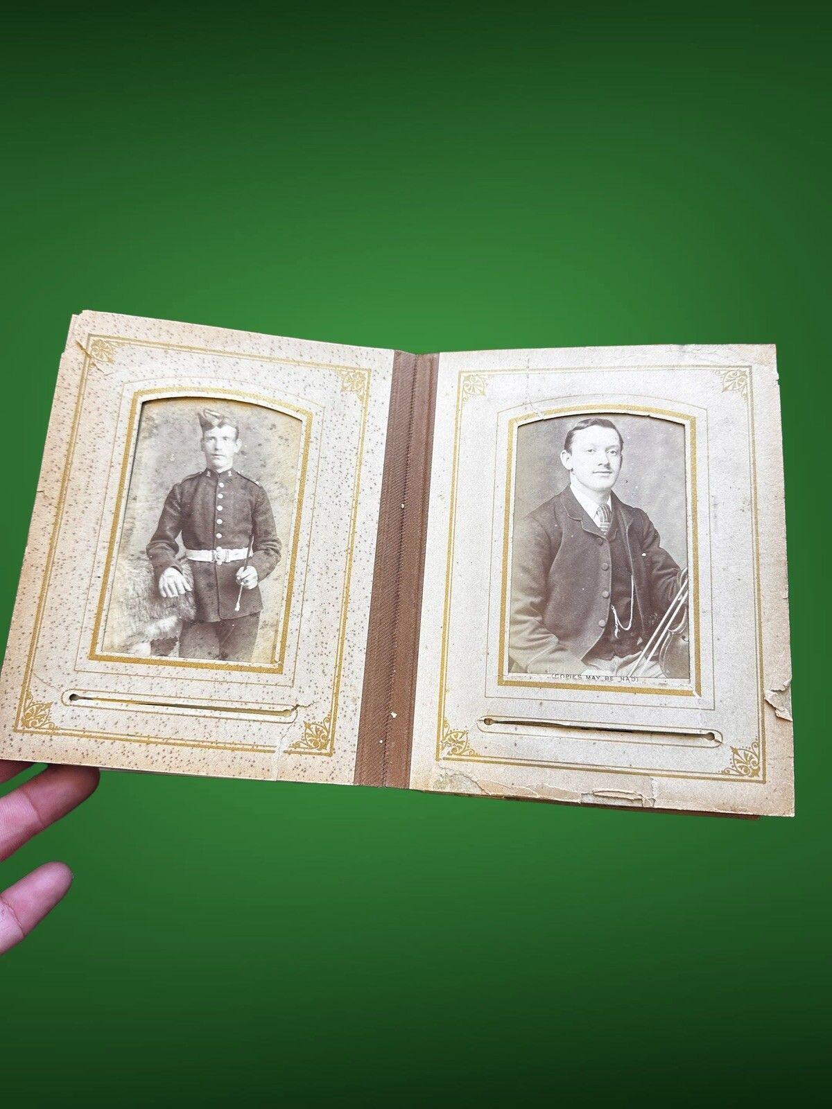 Antique Victorian Leather Photo Album With Original Photos photo 75.0