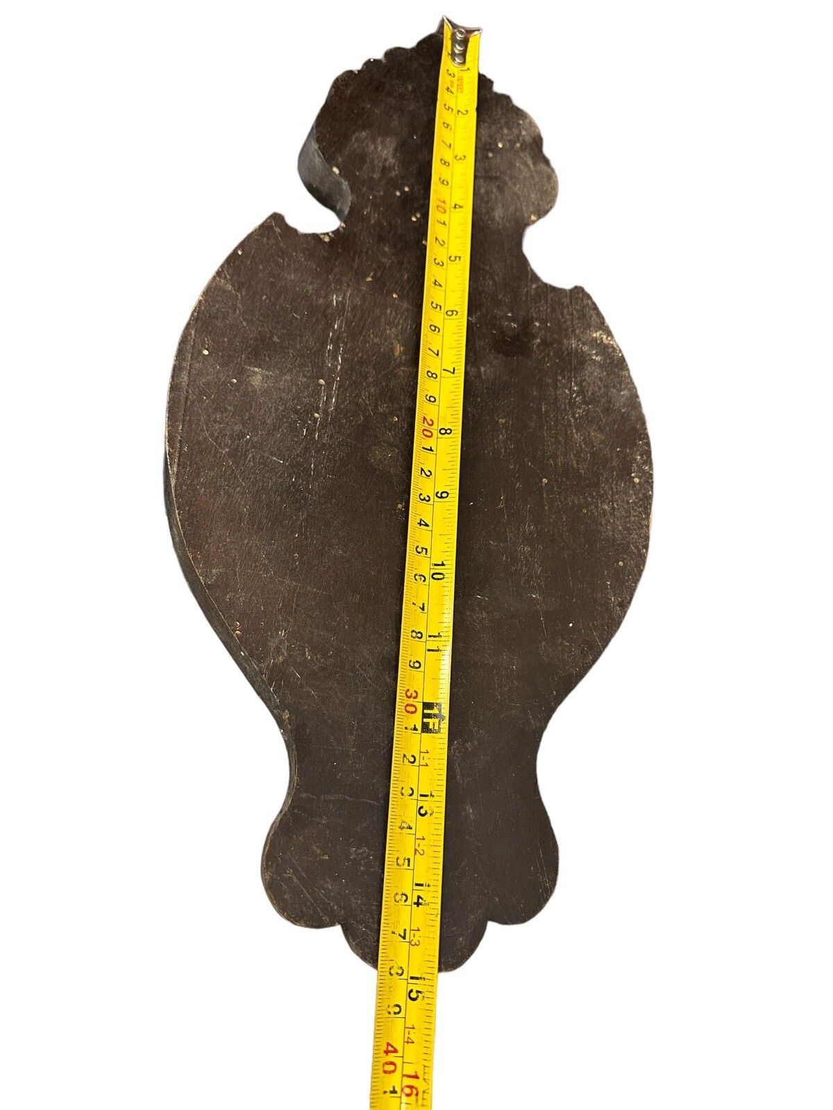 Victorian Antique Wall Hanging Carved Wooden Shield Shape Lantern Holder photo 120.0