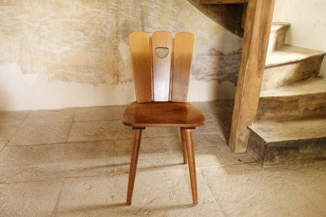 Scandinavian Style Midcentury Chairs Set Of 4 photo for sale