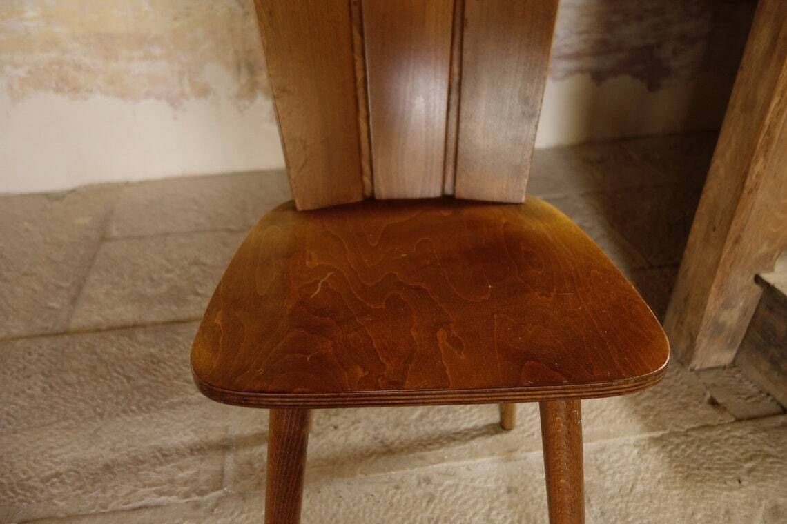 Scandinavian Style Midcentury Chairs Set Of 4 photo vintage