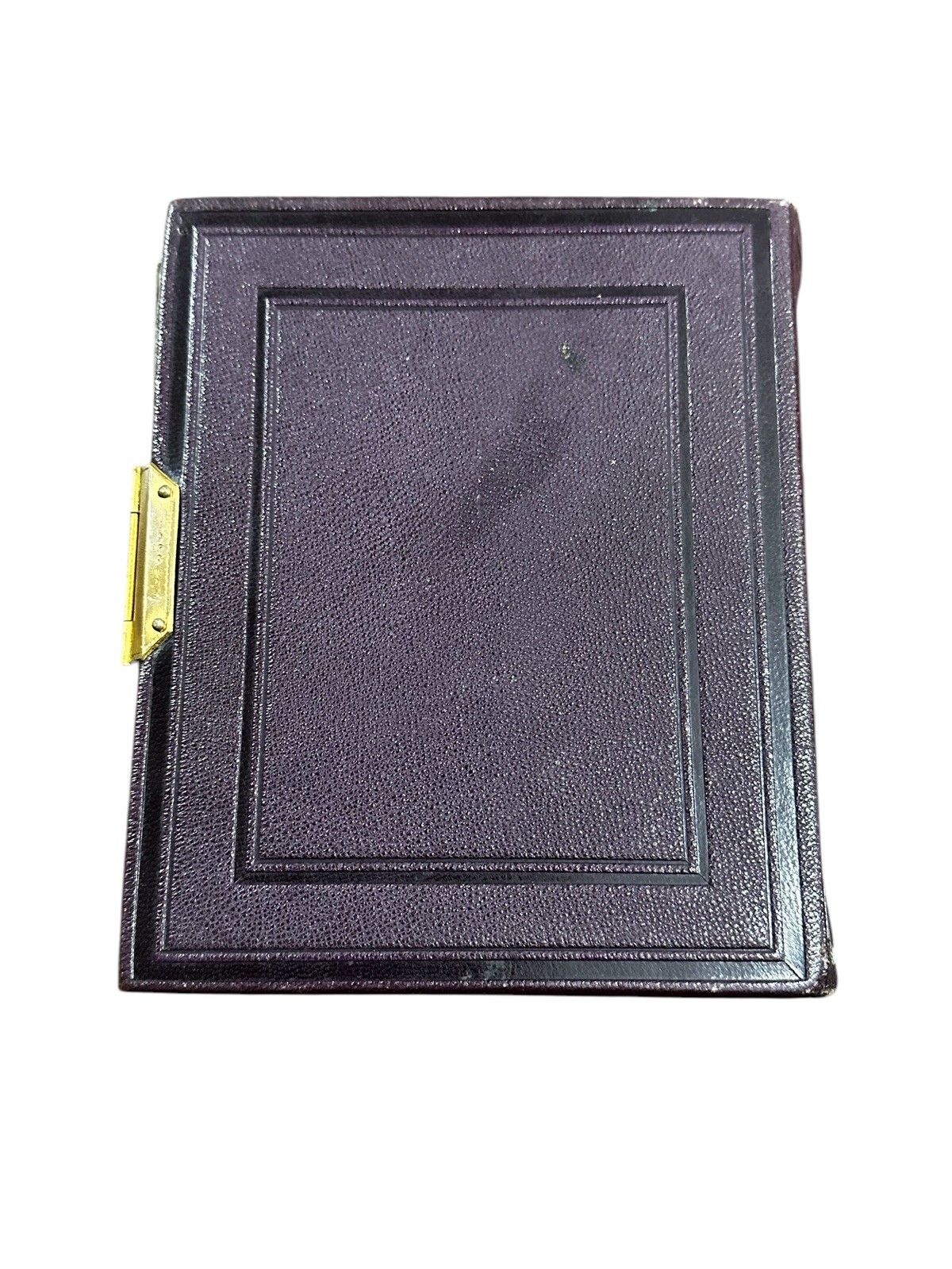 Antique Victorian Leather Bound And Decorative Photo Album Book photo for sale
