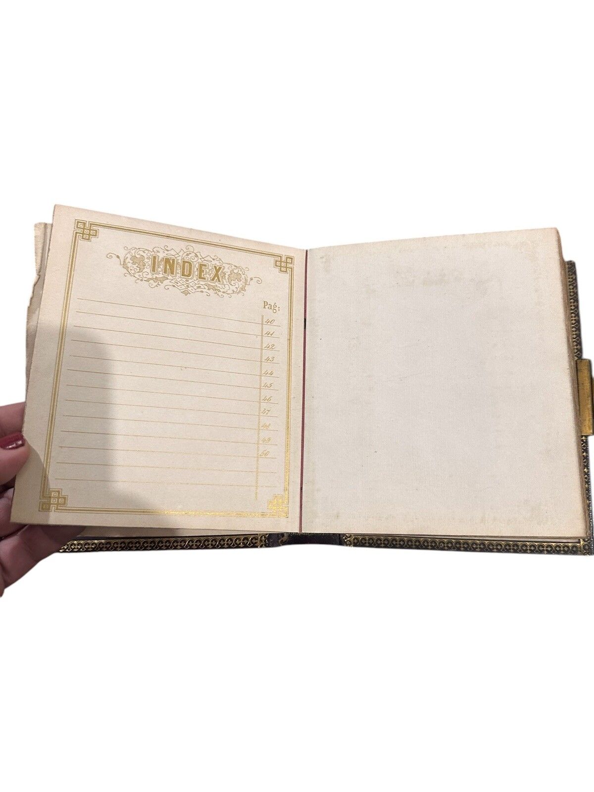 photo furniture Antique Victorian Leather Bound And Decorative Photo Album Book