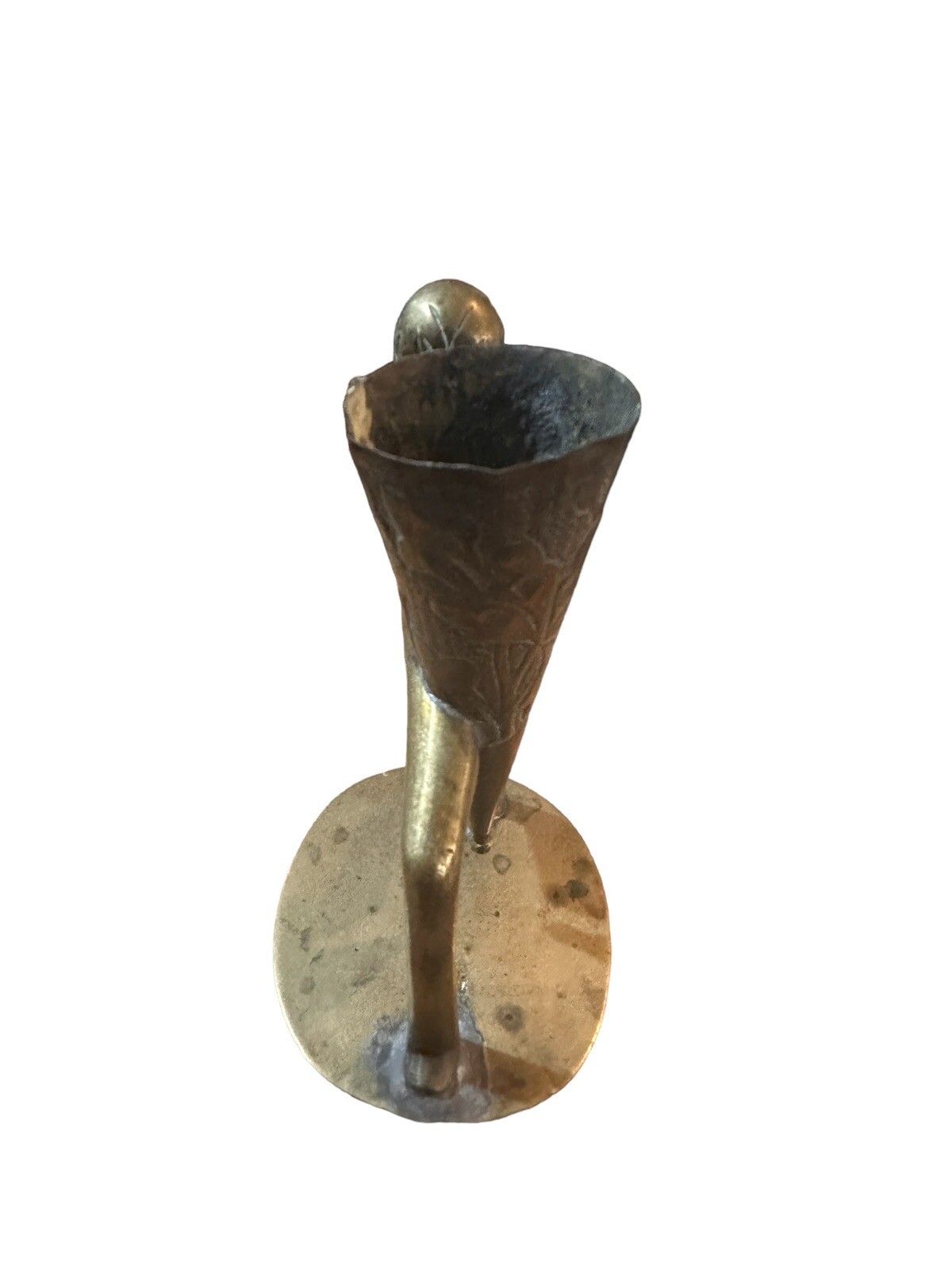 Vintage Bronze ? Brass Candle Holder Pen Pot Style Of Karl Hagenauer photo 70.0