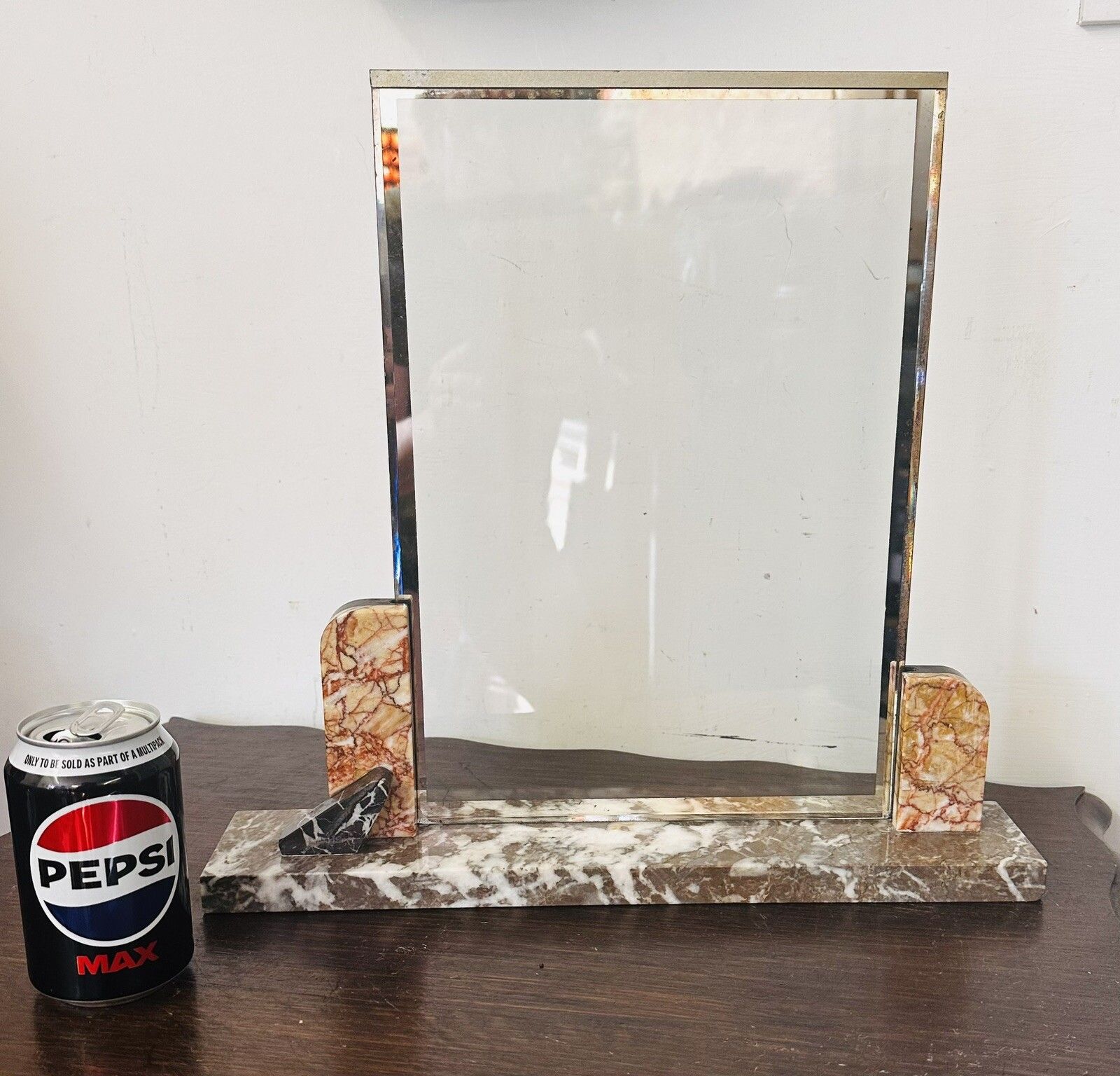 Outstanding Marble French 1930’s Art Deco Photo Frame Very Large 38cm Tall photo furniture