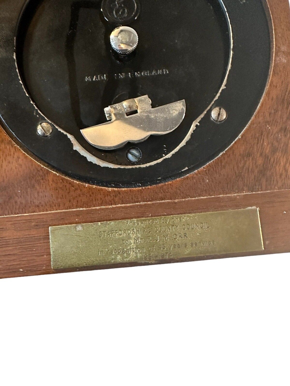 Miniature Bracket Clock By Elliott Of London Burr Walnut. Retailed By Garrard photo Home Decor