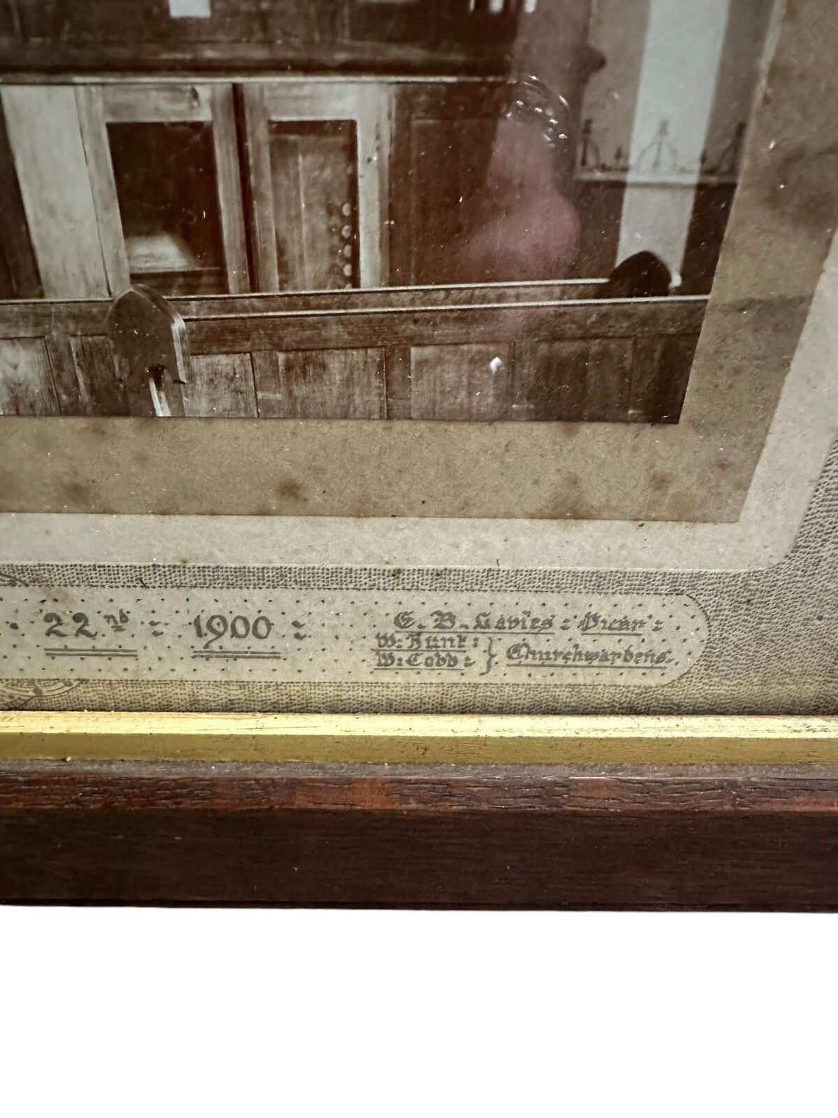 Original Victorian Photograph Of Donisthorpe English Church Reopening Framed photo Art