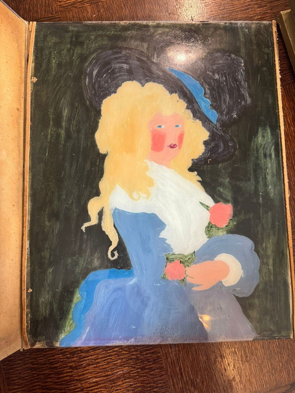photo furniture Framed Duchess Of Devonshire Georgia Spencer Reverse Glass Painting / Print