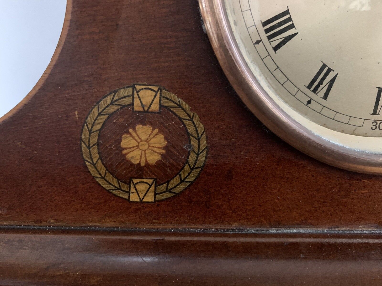 Antique French Mahogany Mantle Shelf Clxok Timepiece Stunning photo for sale