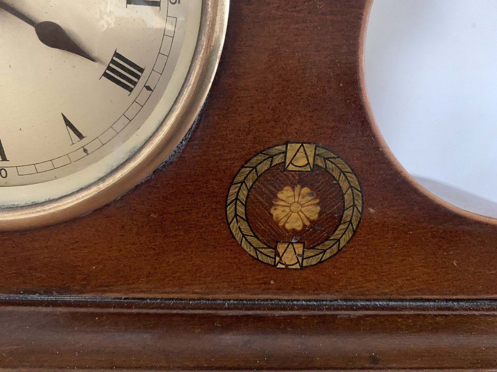 Antique French Mahogany Mantle Shelf Clxok Timepiece Stunning photo Home Decor