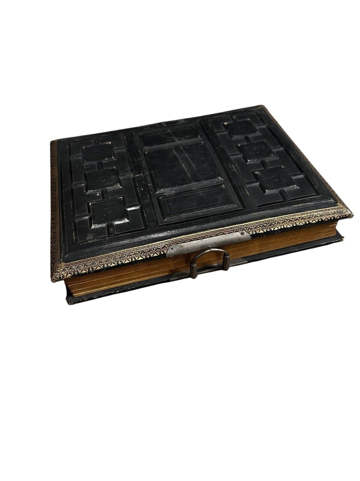 Victorian Leather Bound Photo Album photo furniture