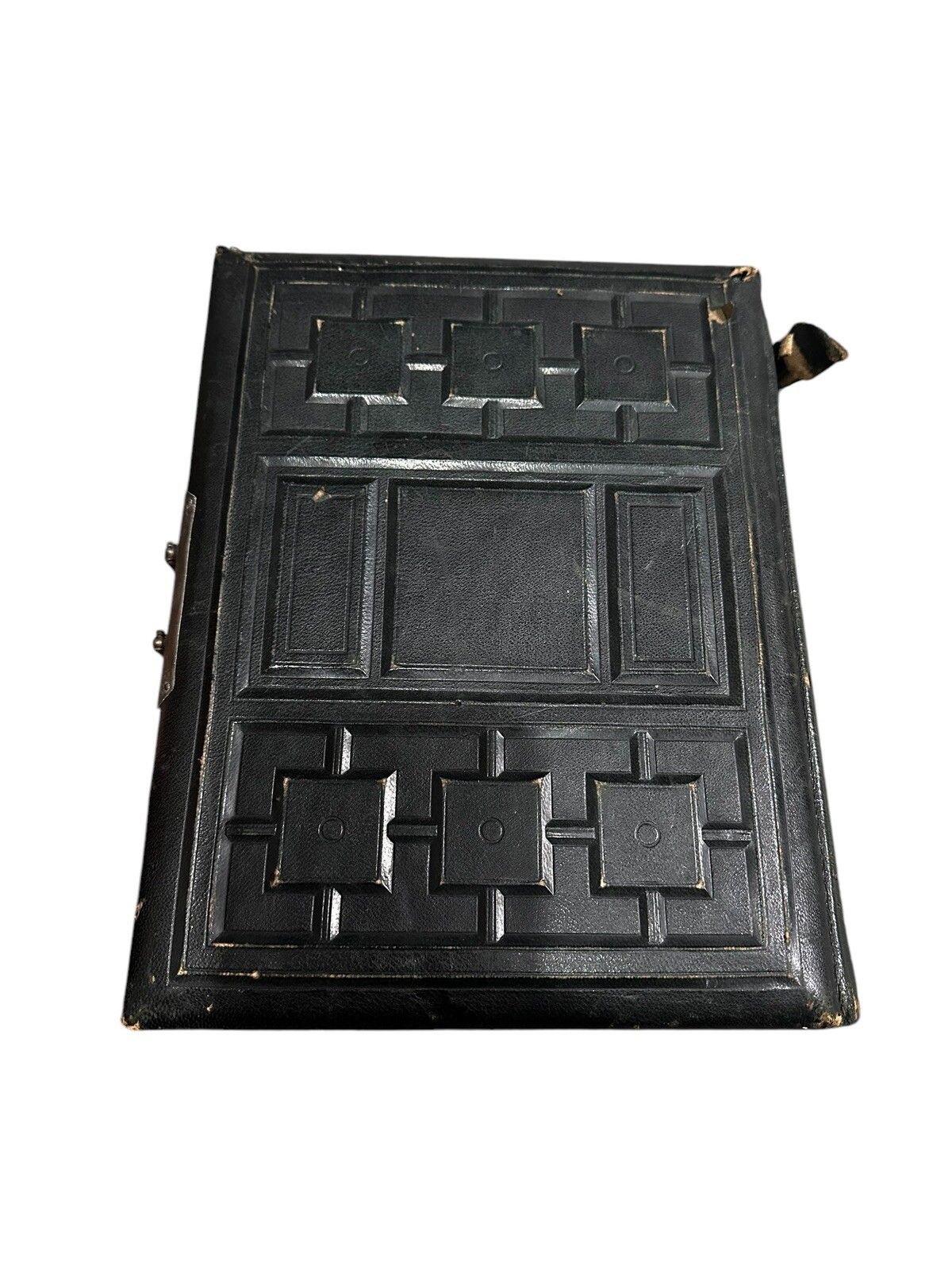 Victorian Leather Bound Photo Album photo Home Decor