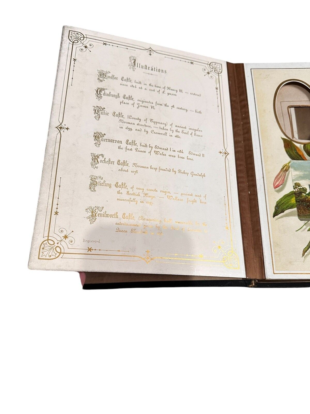 photo furniture Victorian Leather Bound Photo Album