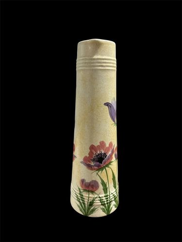 C1930’s E Radford England Art Deco Hand Painted Countryside 11” Tall Jug Vase photo Home Decor