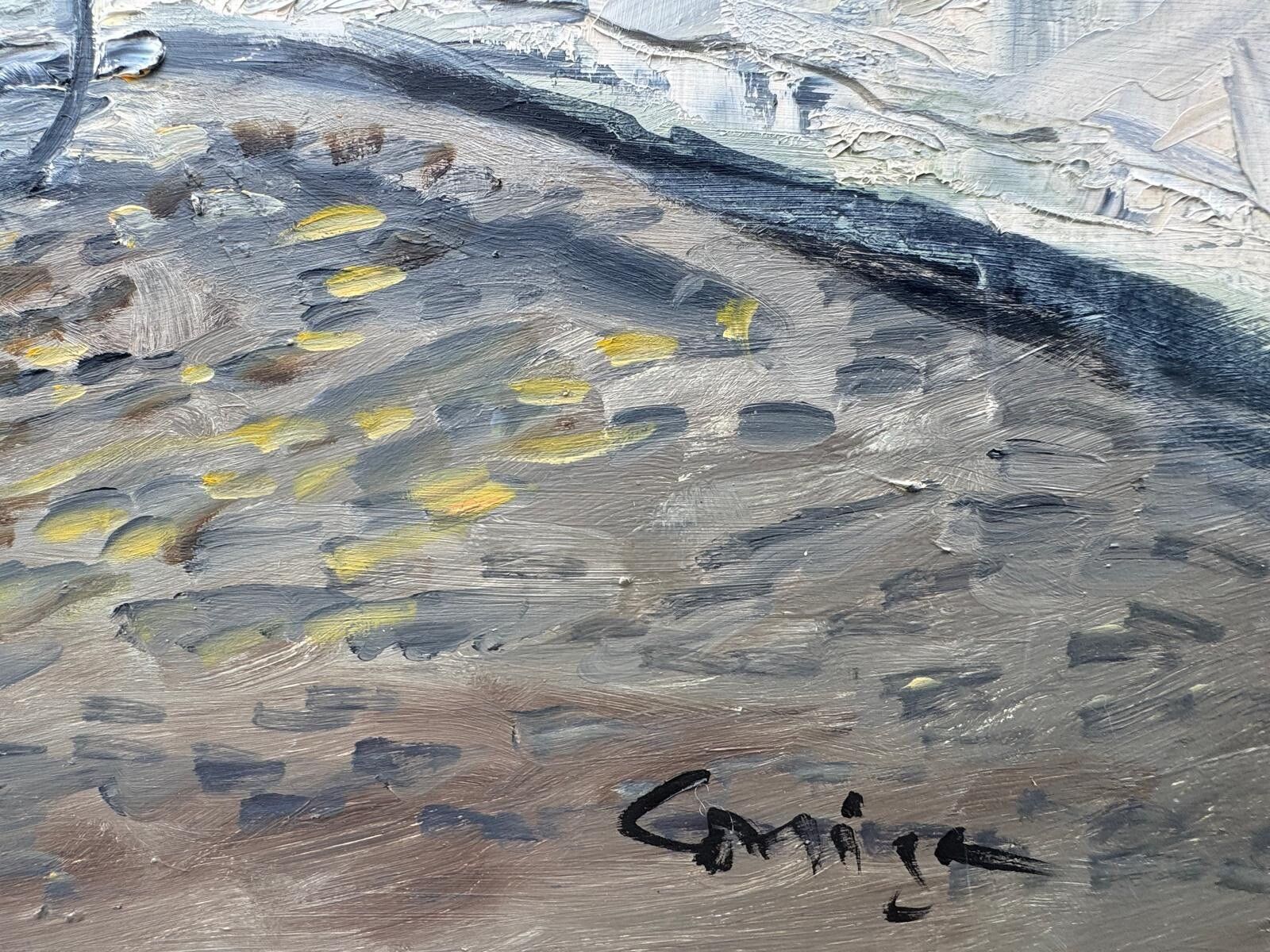 Cavan Corrigan Outstanding French Scene Oil Painting 102cm By 76.5cm photo for sale