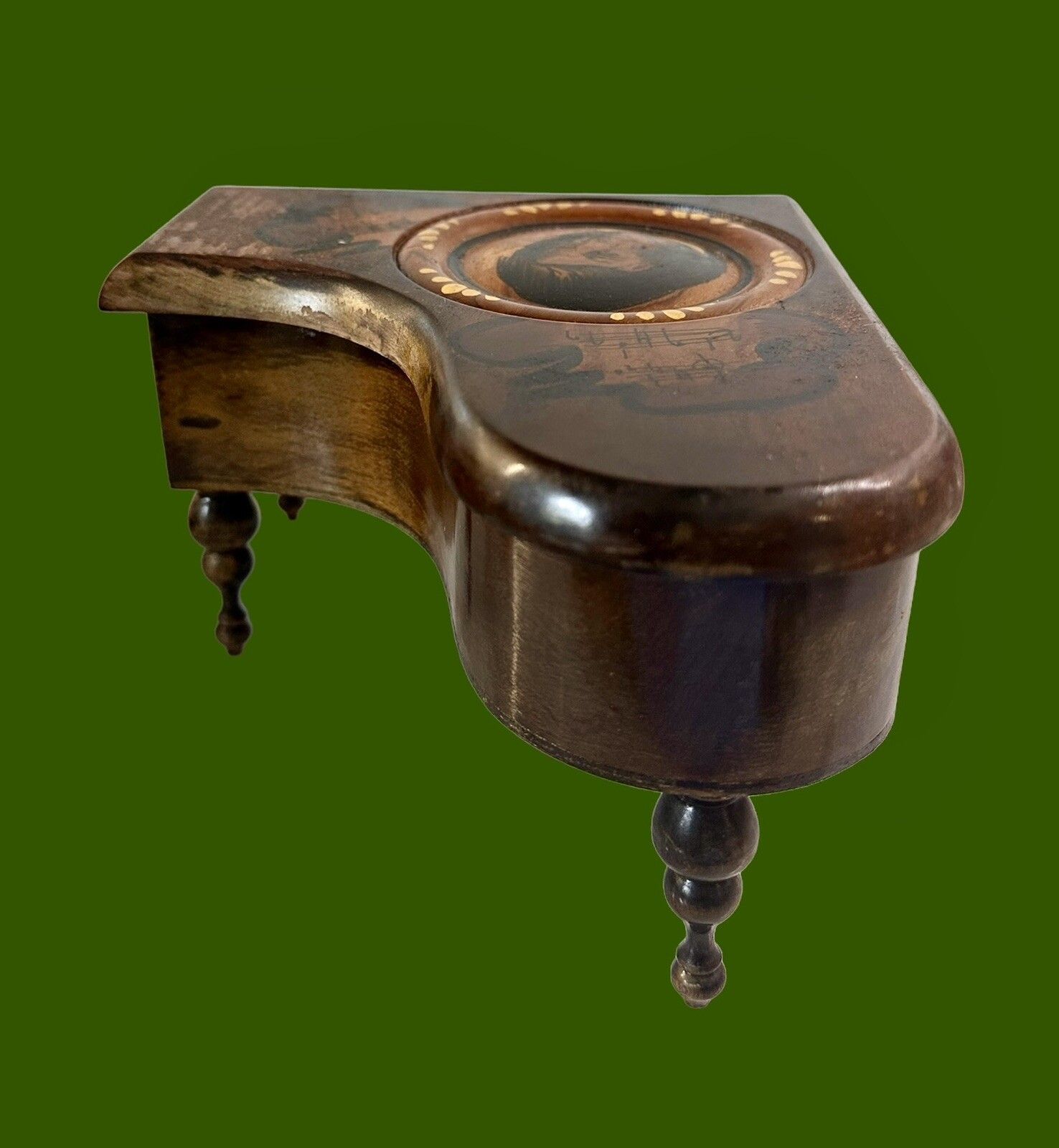 C1950’s 60’s Wooden Grand Piano Music Box Made In Italy Sorento Chopin A photo furniture