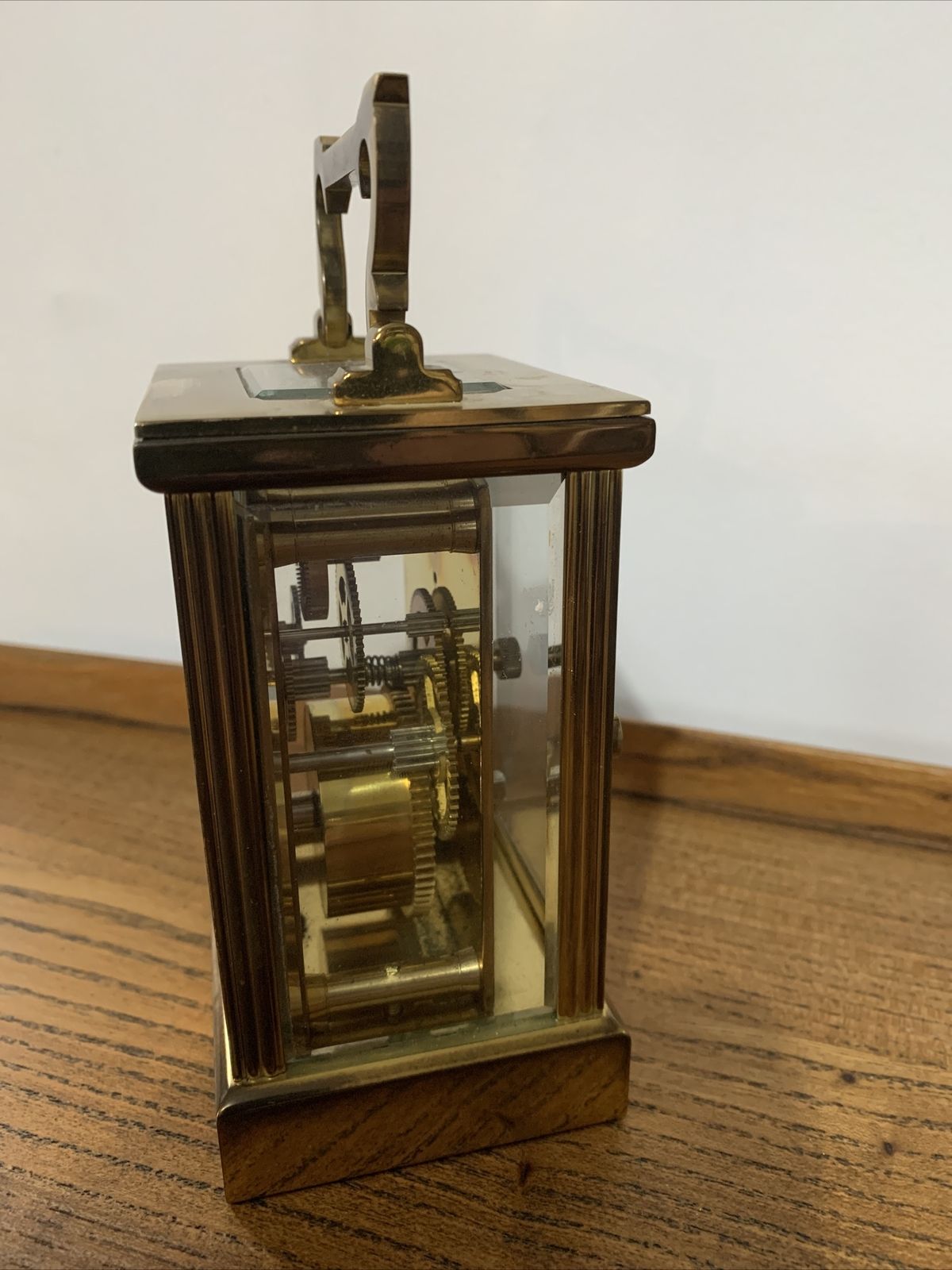 Vintage Top Quality London Clock Co 11 Jewel Brass Carriage Clock Bevelled Glass photo for sale