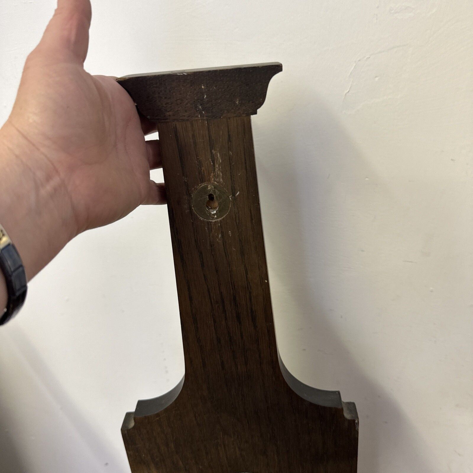 photo furniture Superb Art Deco Oak Smiths England Weather Barometer