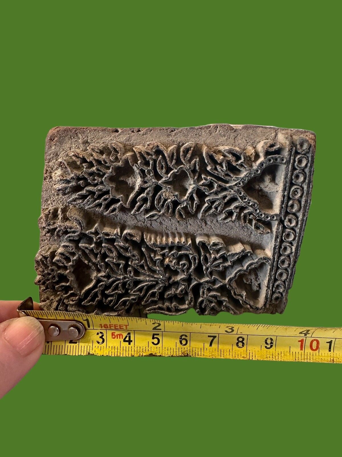 Very Collectable Antique Hand Carved Floral Leaf Printing Blocks For Wallpaper photo vinterior