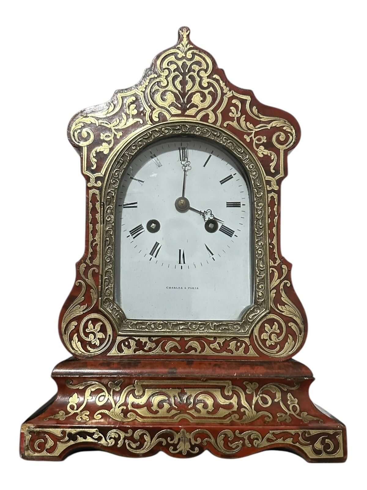 Outstanding Boulle Mantel Clock By Leroy Of Paris, Mid 19th Century photo Home Decor