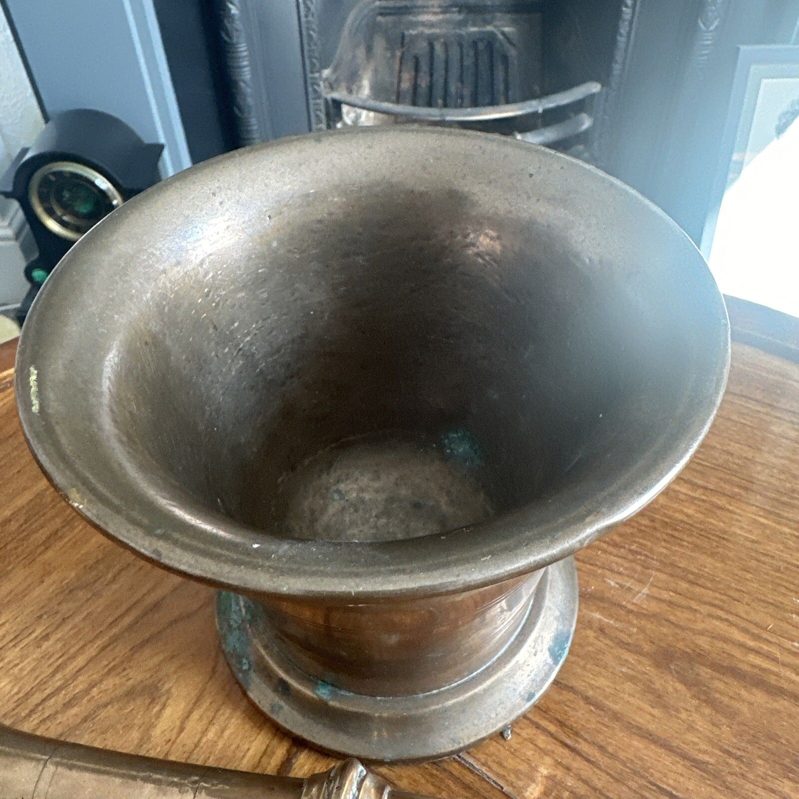 Antique Large Chemist's Mortar & Pestle, English, Bronze, Apothecary, Georgian, photo for sale