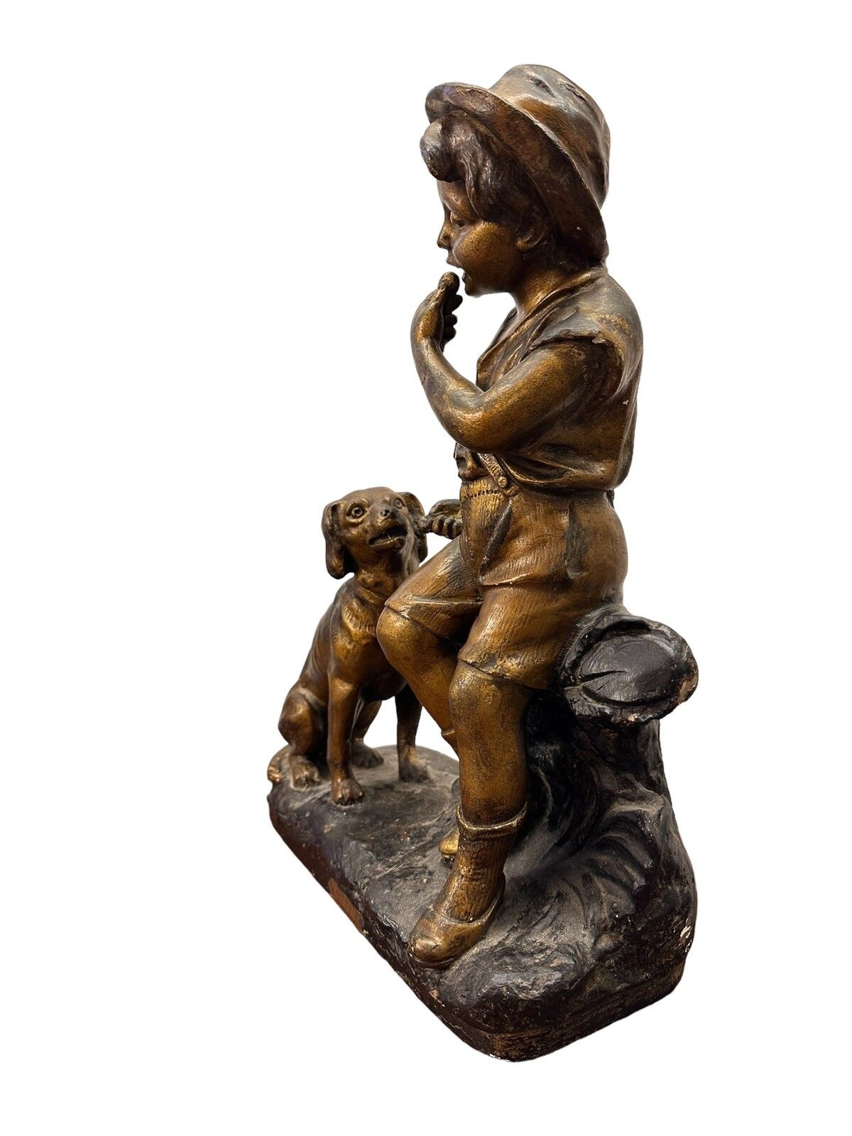 Antique French Terra Cotta Large Statuette Figurine Signed  F Foucher C1900’s photo 150.0