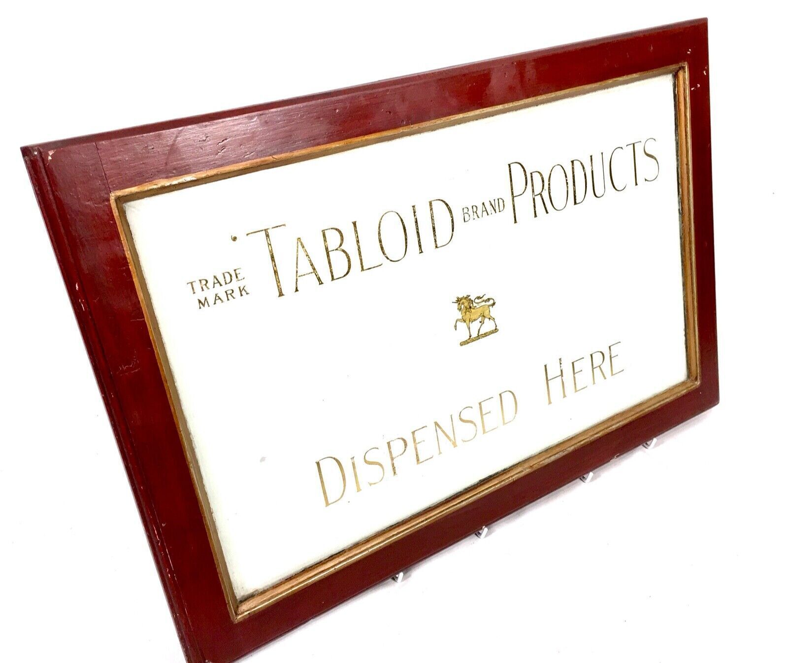 Antique Apothecary Interest   Salvaged Framed Chemist Window Dispensing Sign photo furniture