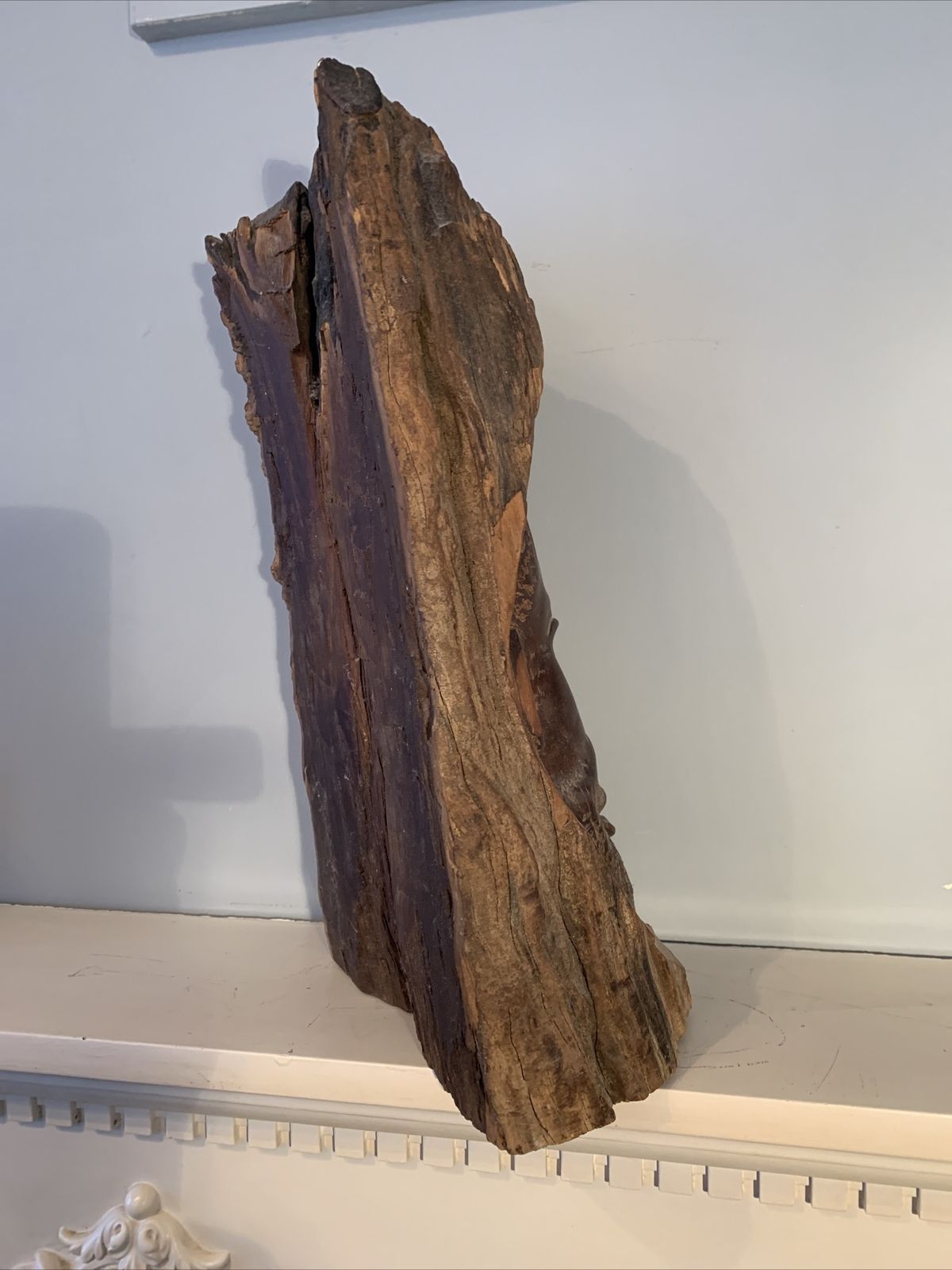 photo furniture African. Authentic Antique Art Tribal Carved Face In Wooden Tree Trunk