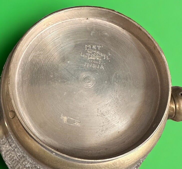 Anglo Indian Pre 1940’s Beehive Twin Handled Ice Bucket With Tongs And Strainer photo Home Decor