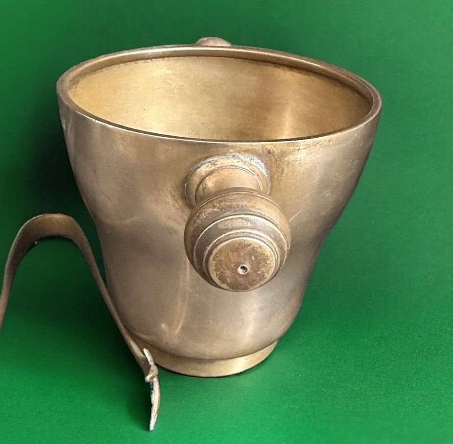 Anglo Indian Pre 1940’s Beehive Twin Handled Ice Bucket With Tongs And Strainer photo 60.0