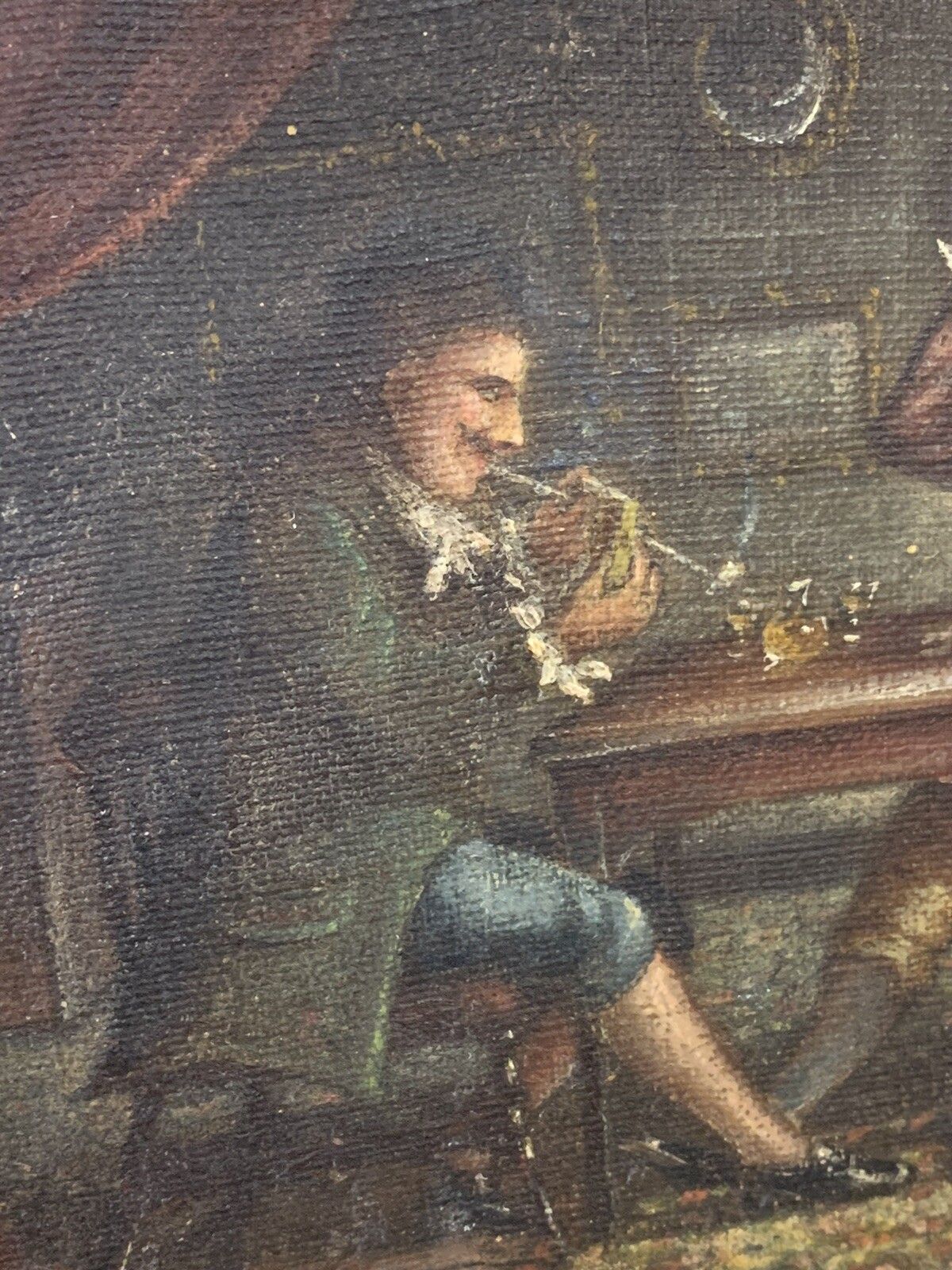 Early Original Oil On Canvas By  French Artist B Jacquier. photo vinterior