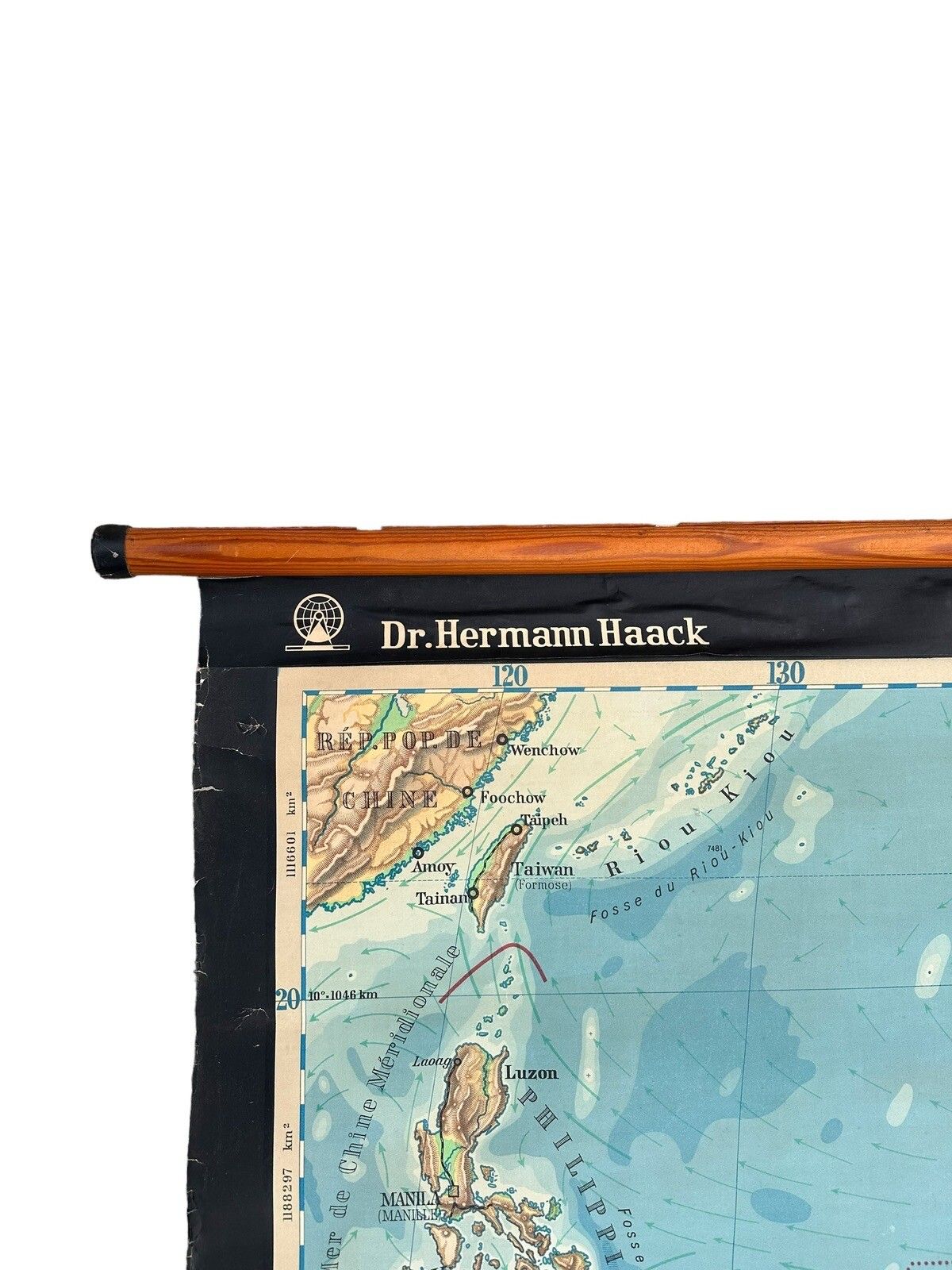 Mid Century Huge Wall Map Australia 215cm By 165cm By DR Hermann Haack photo Art