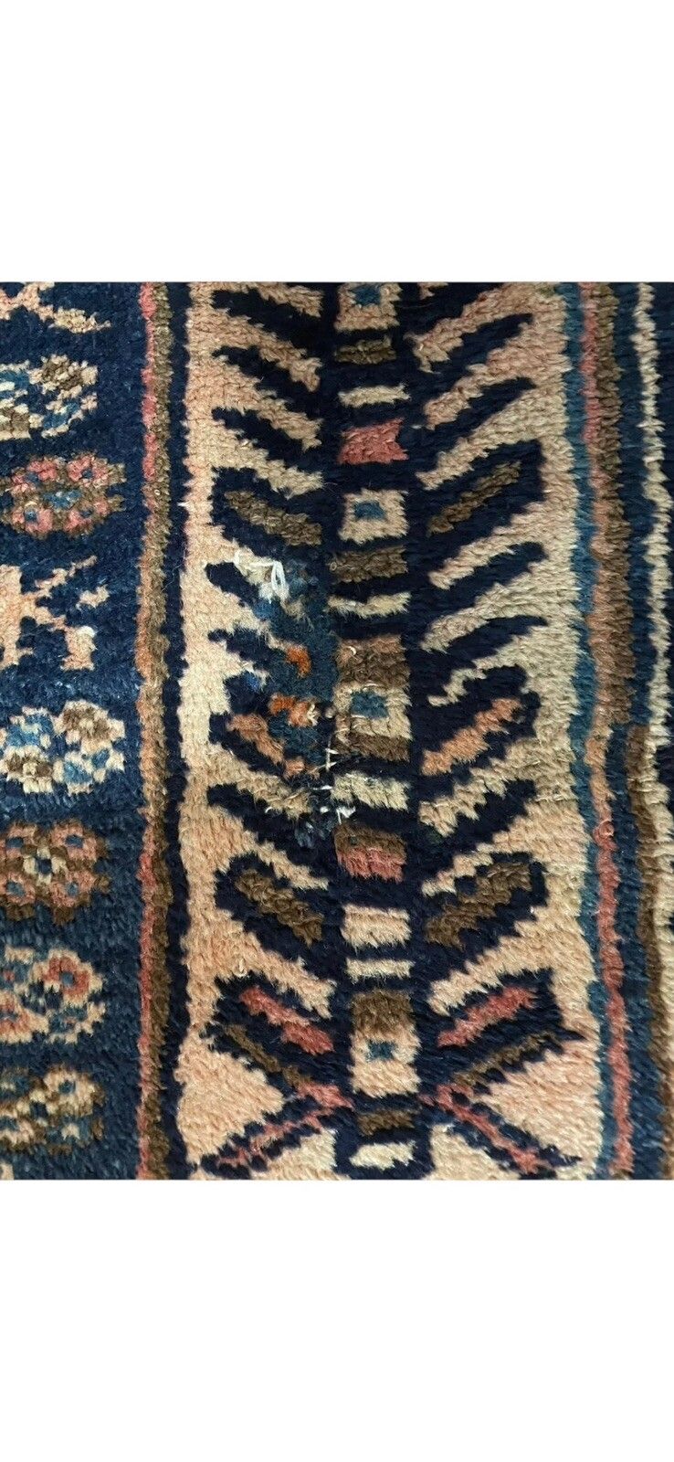 Vintage  Antique Aztec Eastern Traditional 100% Wool Rug  200cm By 154cm  R9 photo 185.0