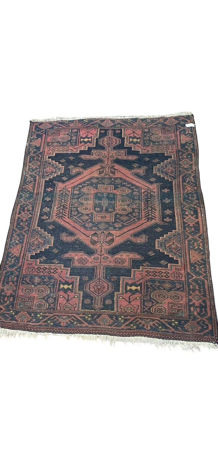 photo furniture Vintage  Antique Aztec Eastern Traditional 100% Wool Rug  200cm By 154cm  R9