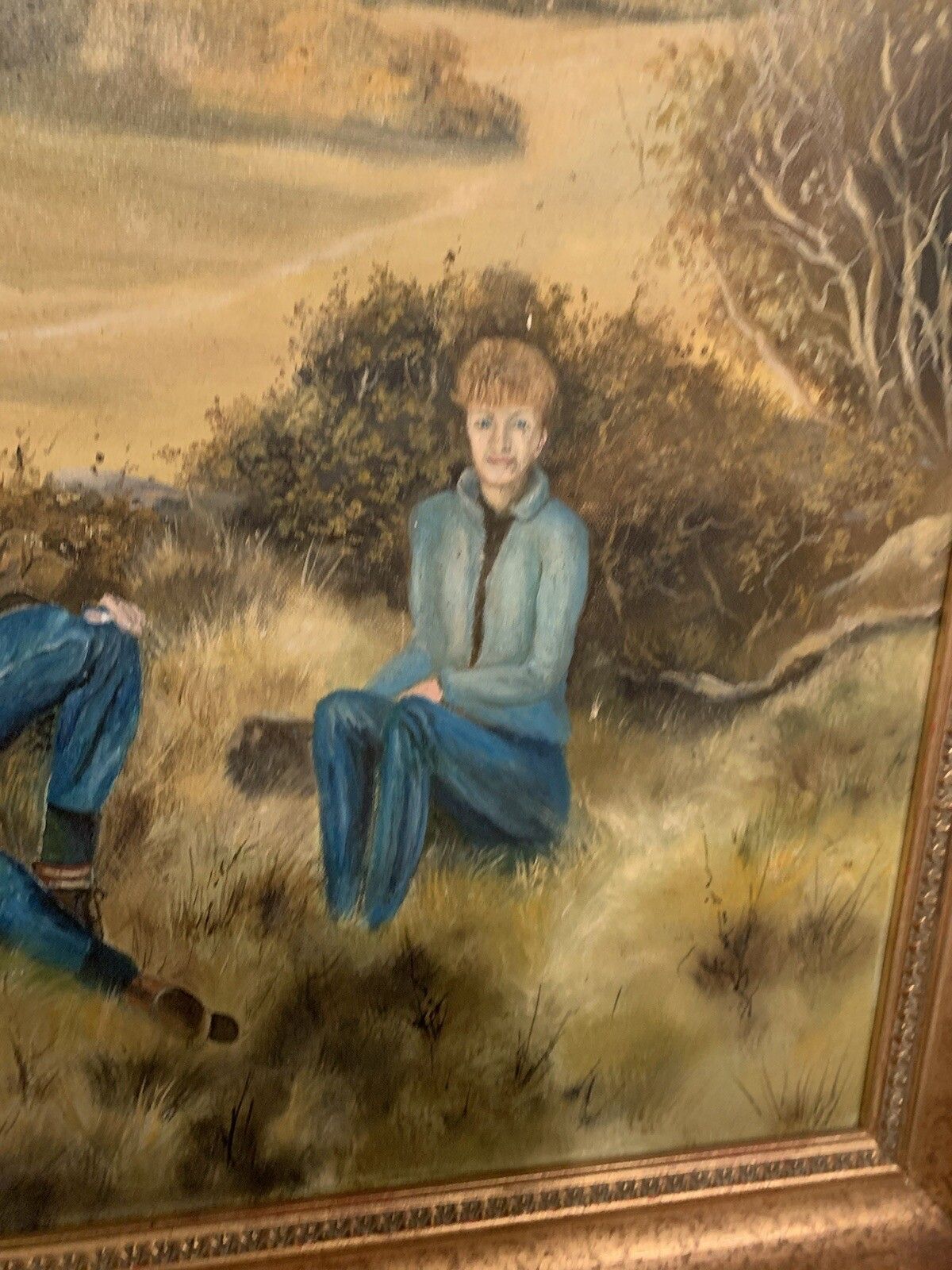 John M Dowler Oil On Board Painting  Framed 88cm By 62cm  Signed Farming photo 125.0