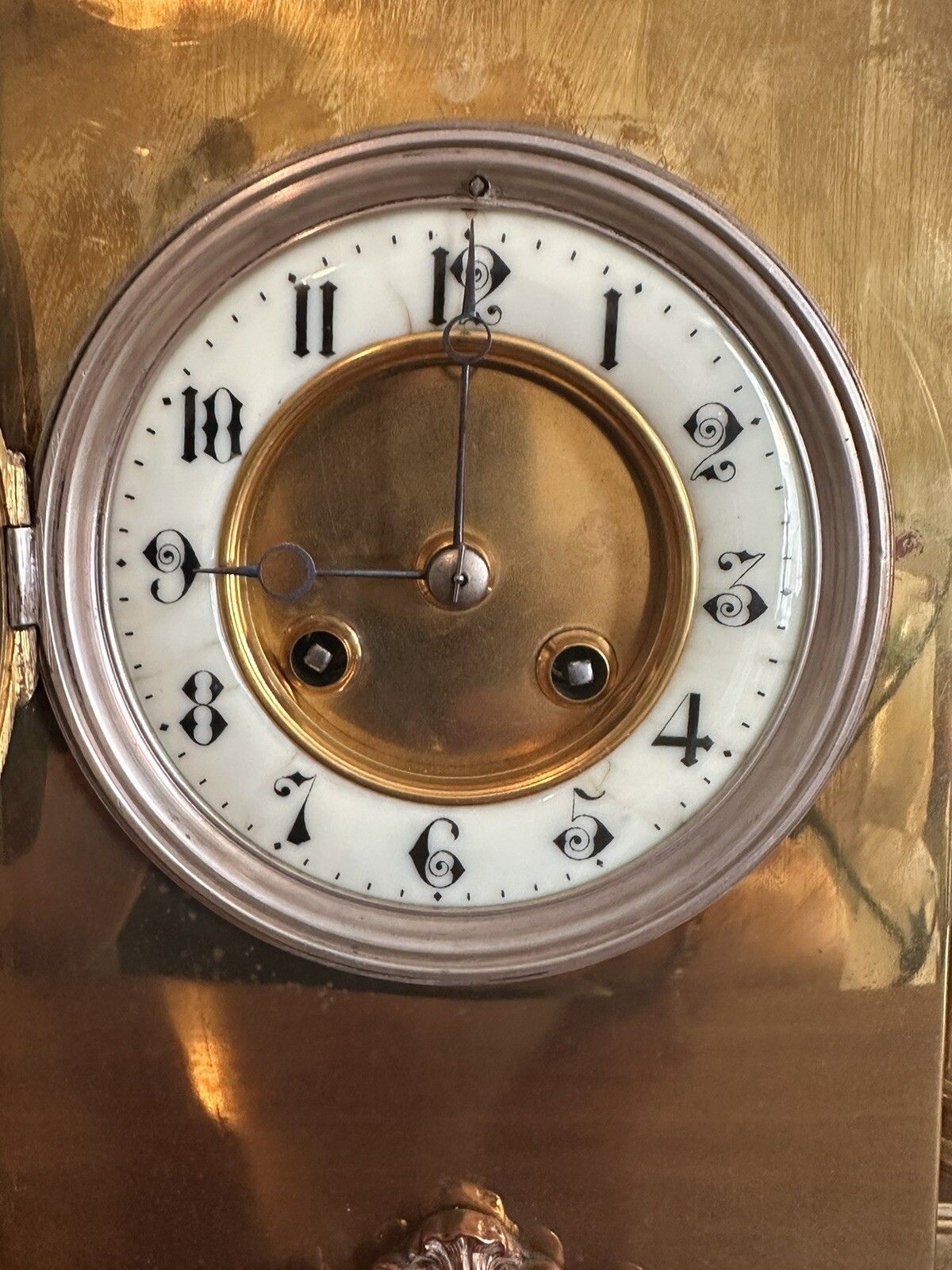 Outstanding French 19th Century Architectural Garniture Mantle Clock By L. Marti photo vintage