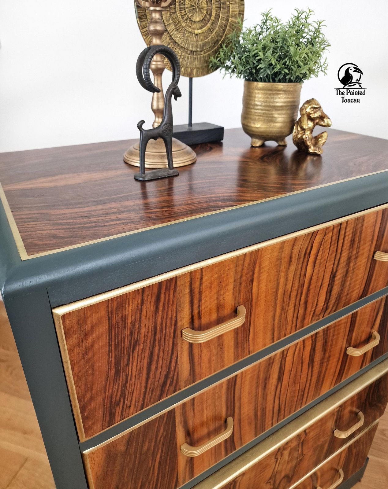 Art Deco Chest Of Drawers With Walnut Veneer photo for sale