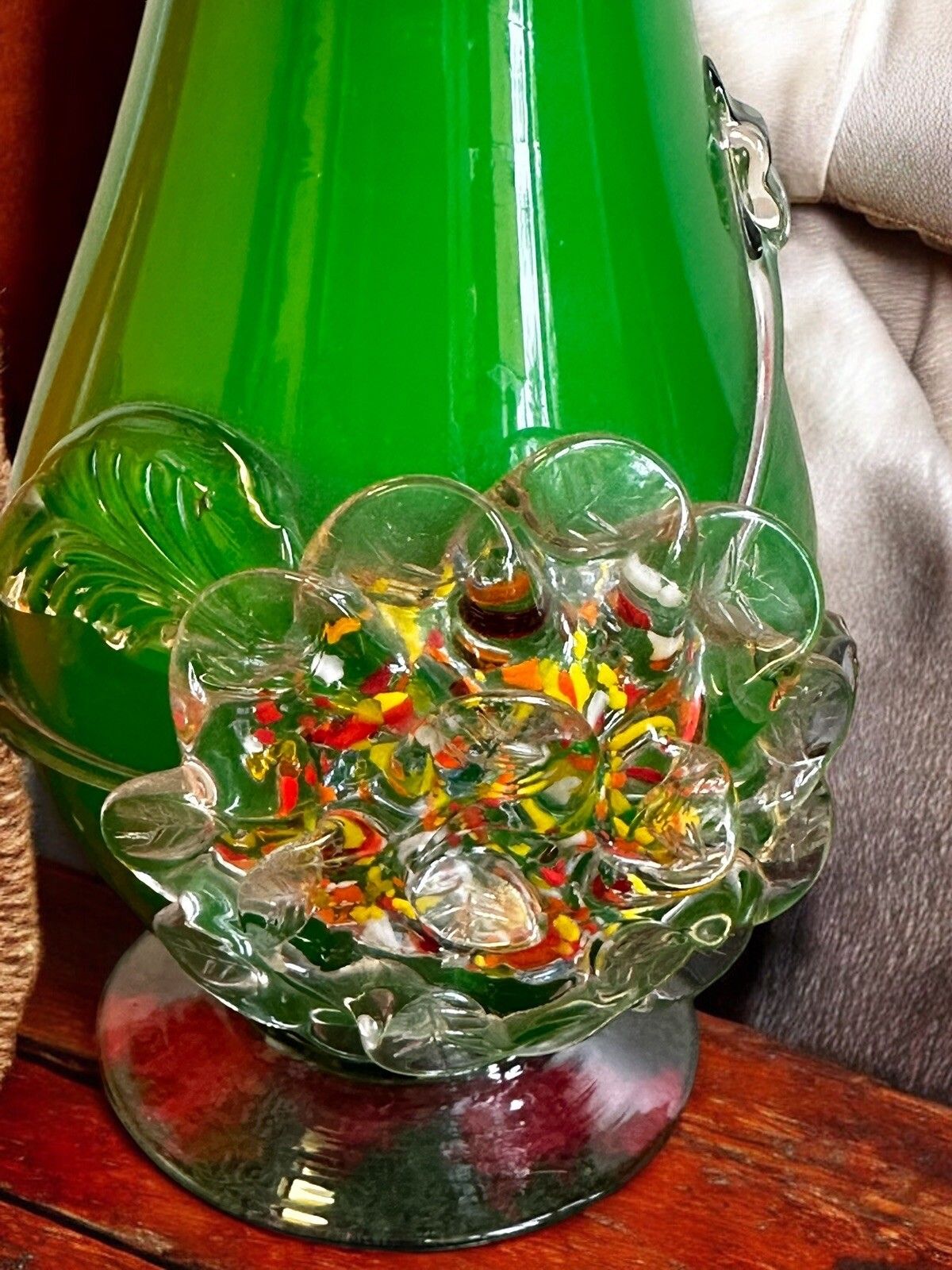 Mid Century Italian Coloured Glass Vase Collection  Pontil Mark  Interior Design photo Home Decor