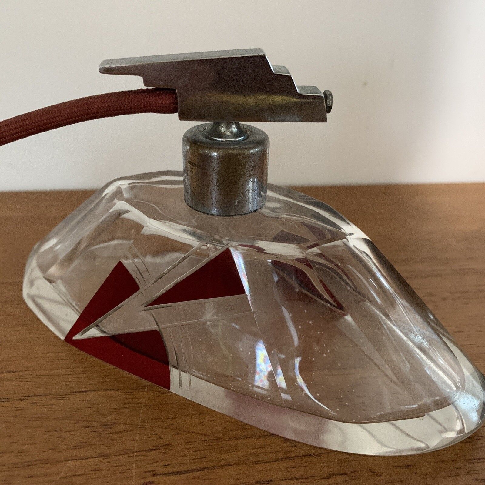 Art Deco Glass Atomiser Scent Bottle Perfume Bottle Czech? German? French? photo for sale