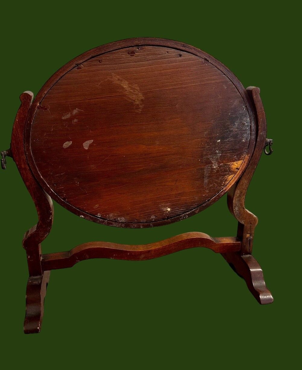 Antique 19th Small Attractive Tilting Wooden Wood Period Dressing Mirror photo Home Decor