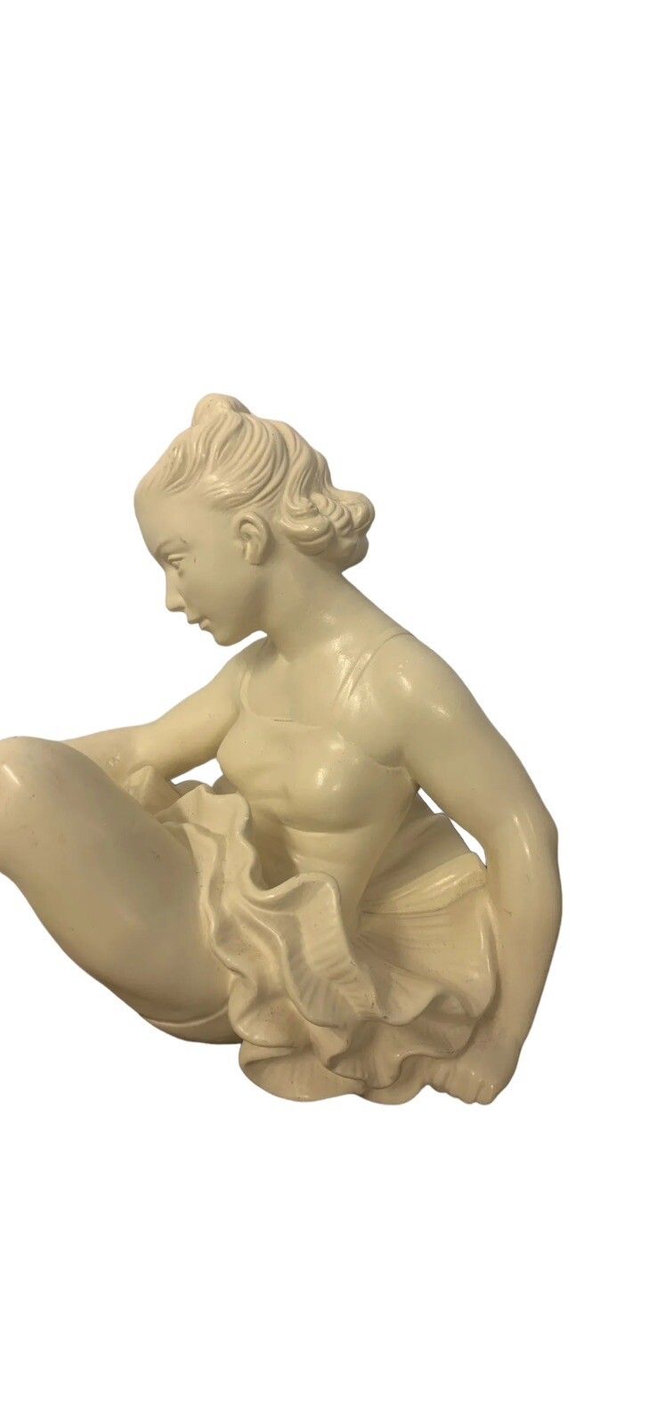 Vintage Ballerina Statue From Jihokera Bechyne, Czechoslovakia, 1960s photo furniture