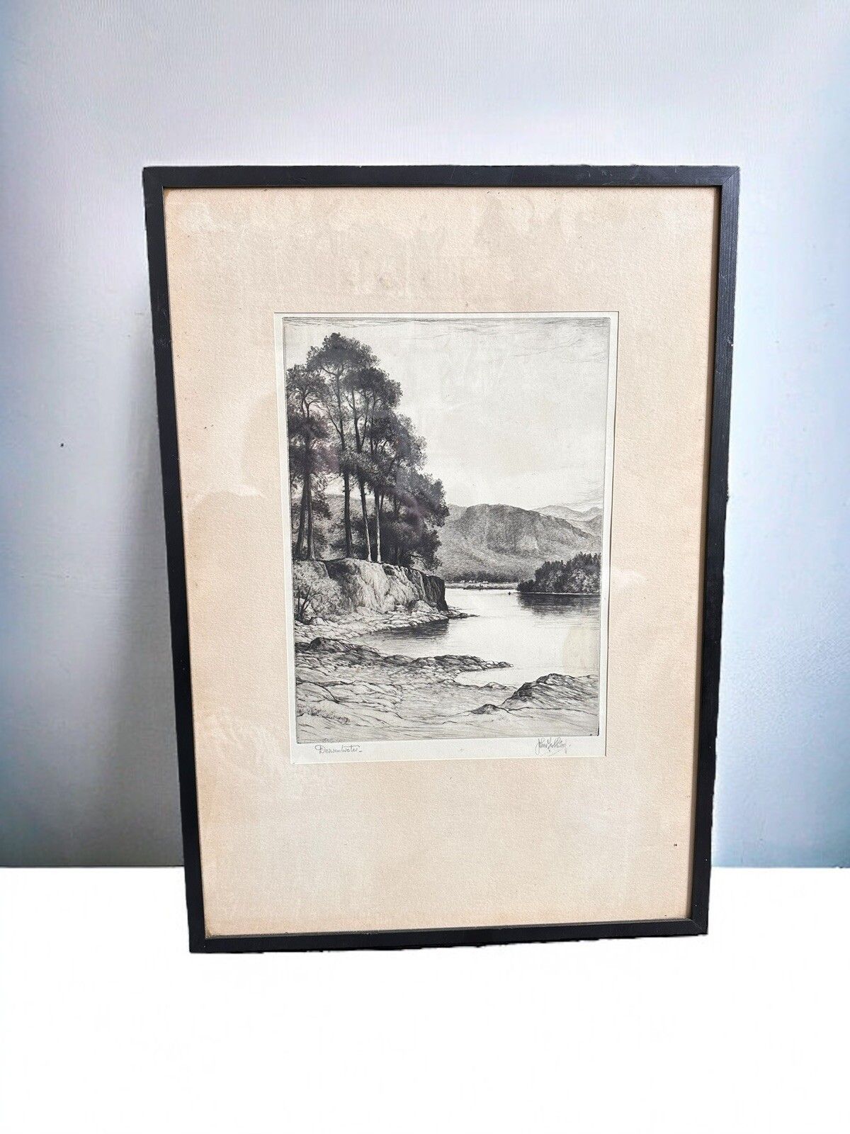 John Fullwood Ri Rba (1854 1931) Early 20th C Etching, Derwentwater Signed