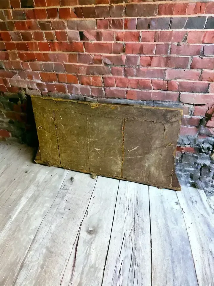 Stunning Original Art Deco Oak Overmantel Fireplace Mirror￼ 97 By 50cm photo furniture