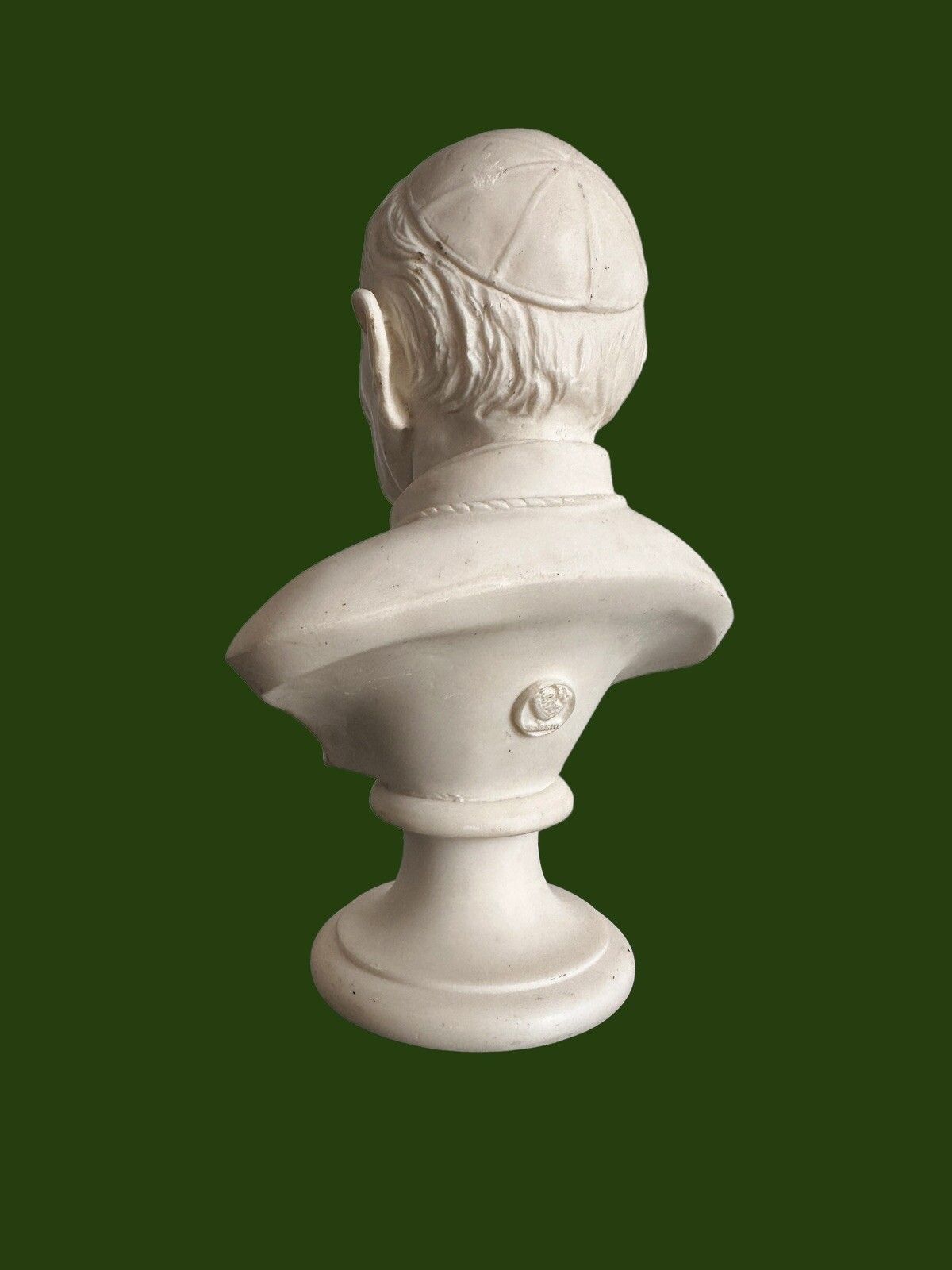 Pope John Paul II Bust, 9” Signed photo Art