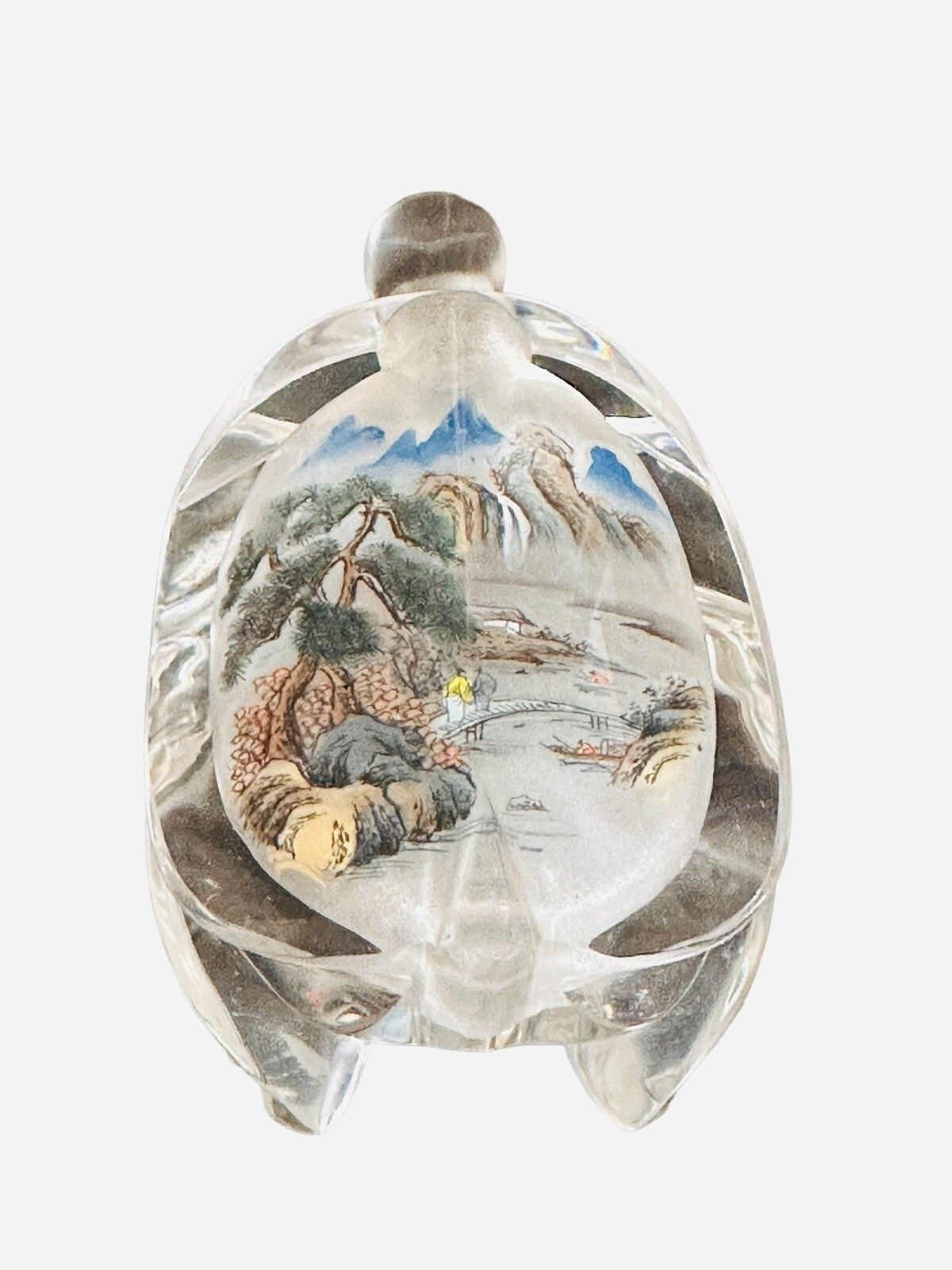 Oriental Reverse Glass Painting Snuff Perfume Bottle In The Form Of A Turtle photo buy