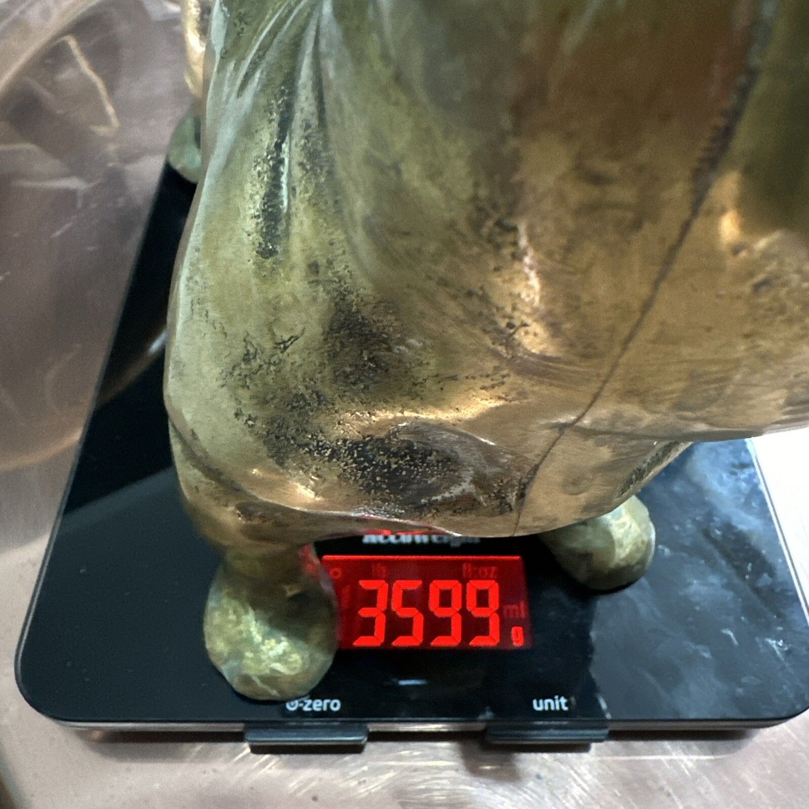 Antique Really Heavy Brass Bull Dog Figure Fine Detail photo buy