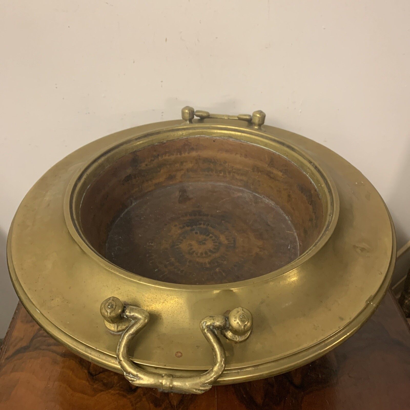 19th Century County House Brass Brazier Ice Bucket Champagne / Wine Super photo Home Decor
