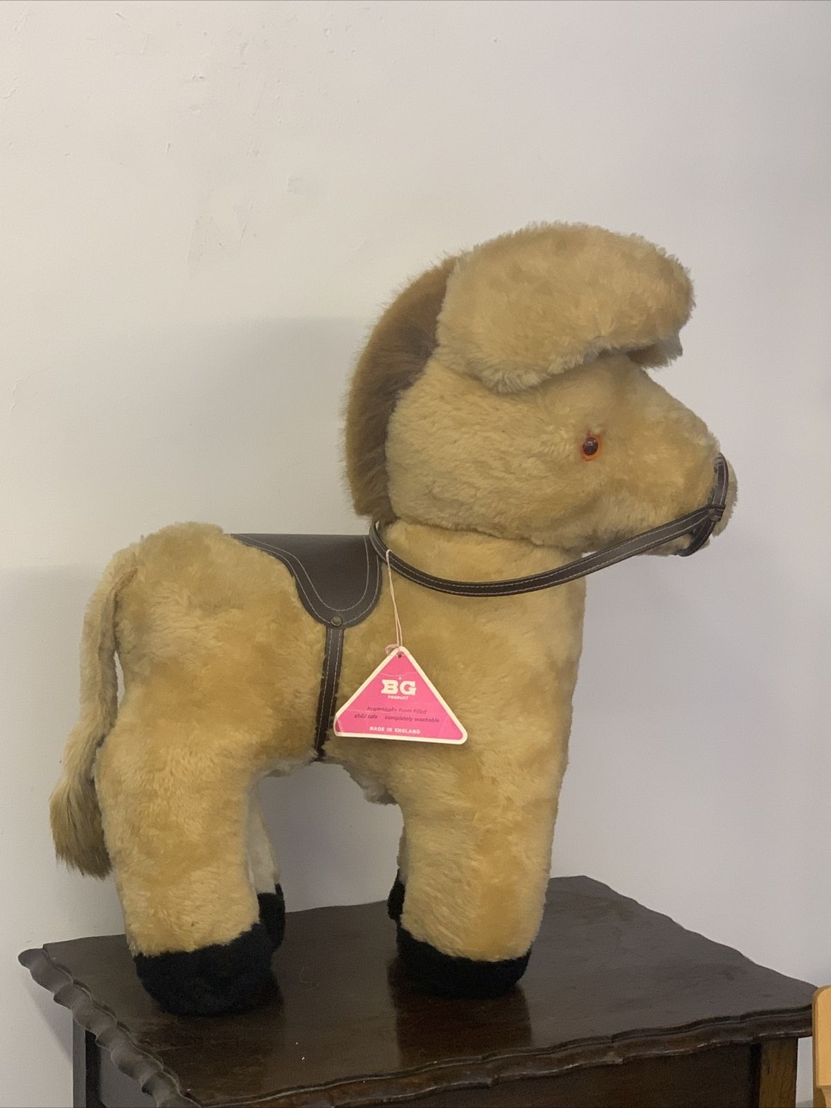 Large Vintage 1970s Immaculate Donkey Stuffed Toy British Made