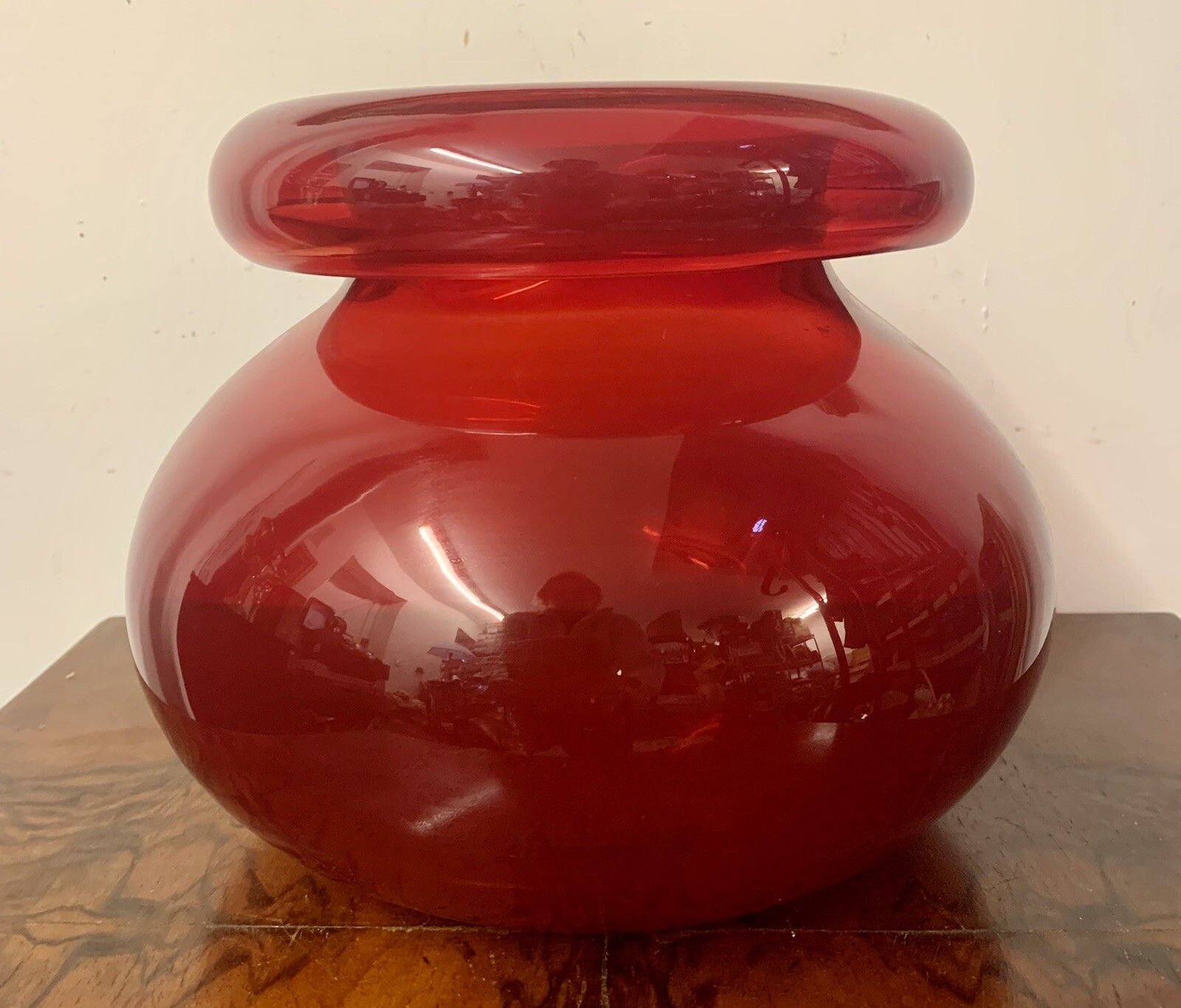 Superb Maria Vinka – Vase – Red – – Stockholm – 1999 photo furniture