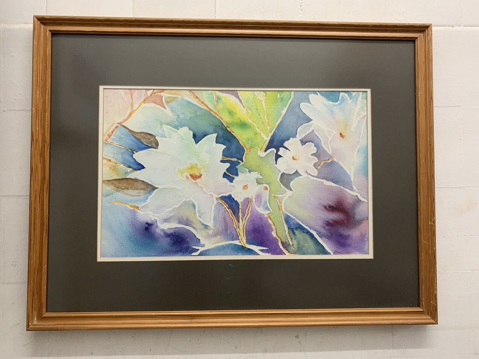 Ernest Twigg Contemporary Watercolour 27.5” By 21. Ernest Twigg. ~Signed photo furniture